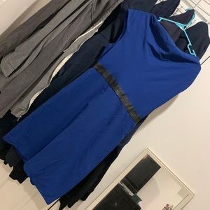 Adrianna Parell Blue Dress zipper size 10p